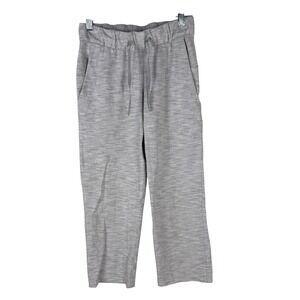 Lululemon On The Fly Pants‎ Crop Womens Size 2 Heather Grey Luxtreme Athleisure
